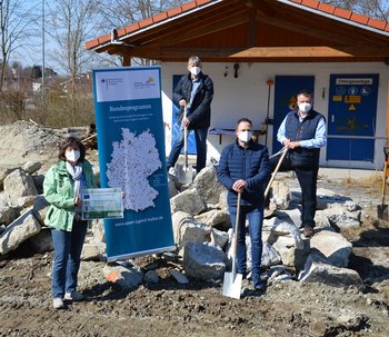 Spatenstich im Freibad Markt Kraiburg am Inn