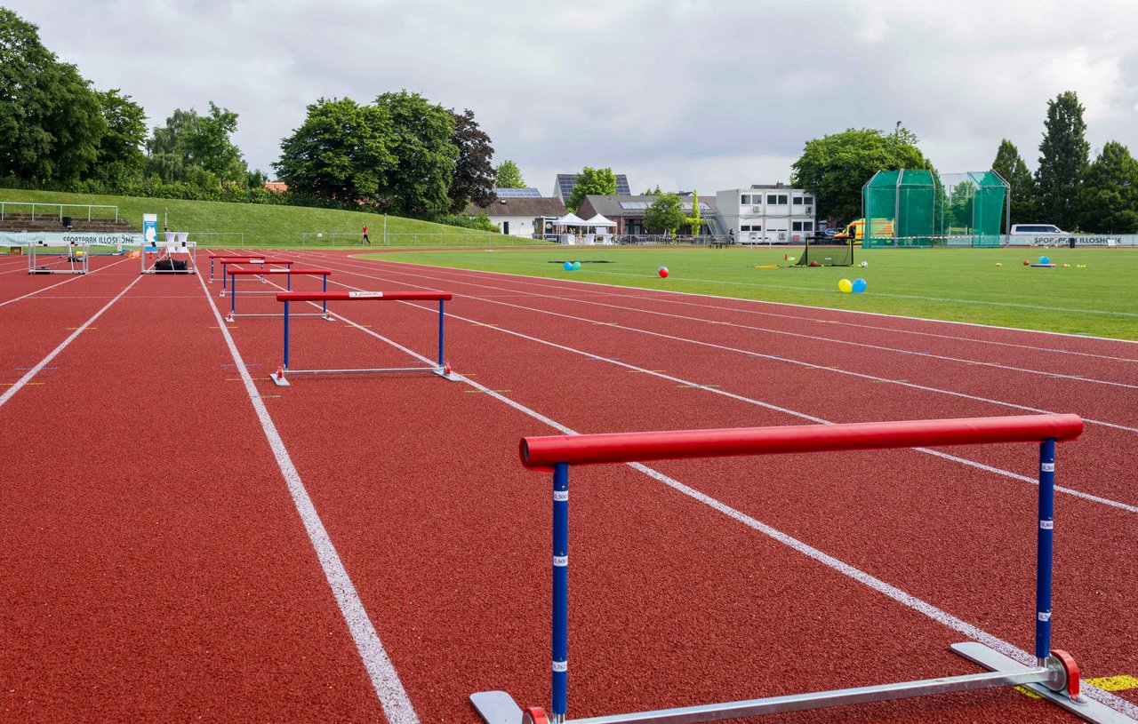 Im Sportpark Illoshöhe in Osnabrück, Niedersachsen, wird wieder fleißig gesportelt.